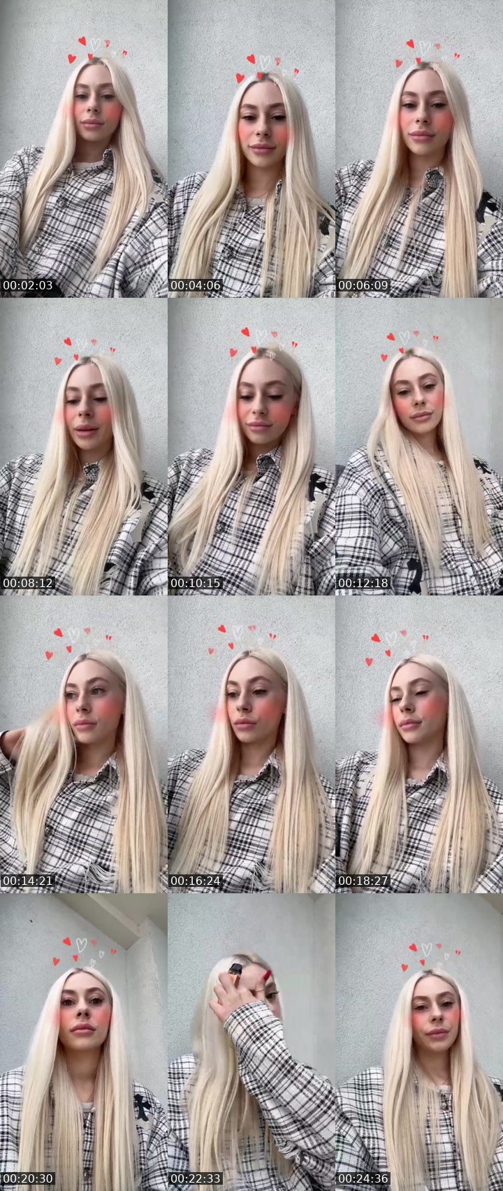 Contact-sheet preview of lubasha_12🇺🇦's Liveme recording