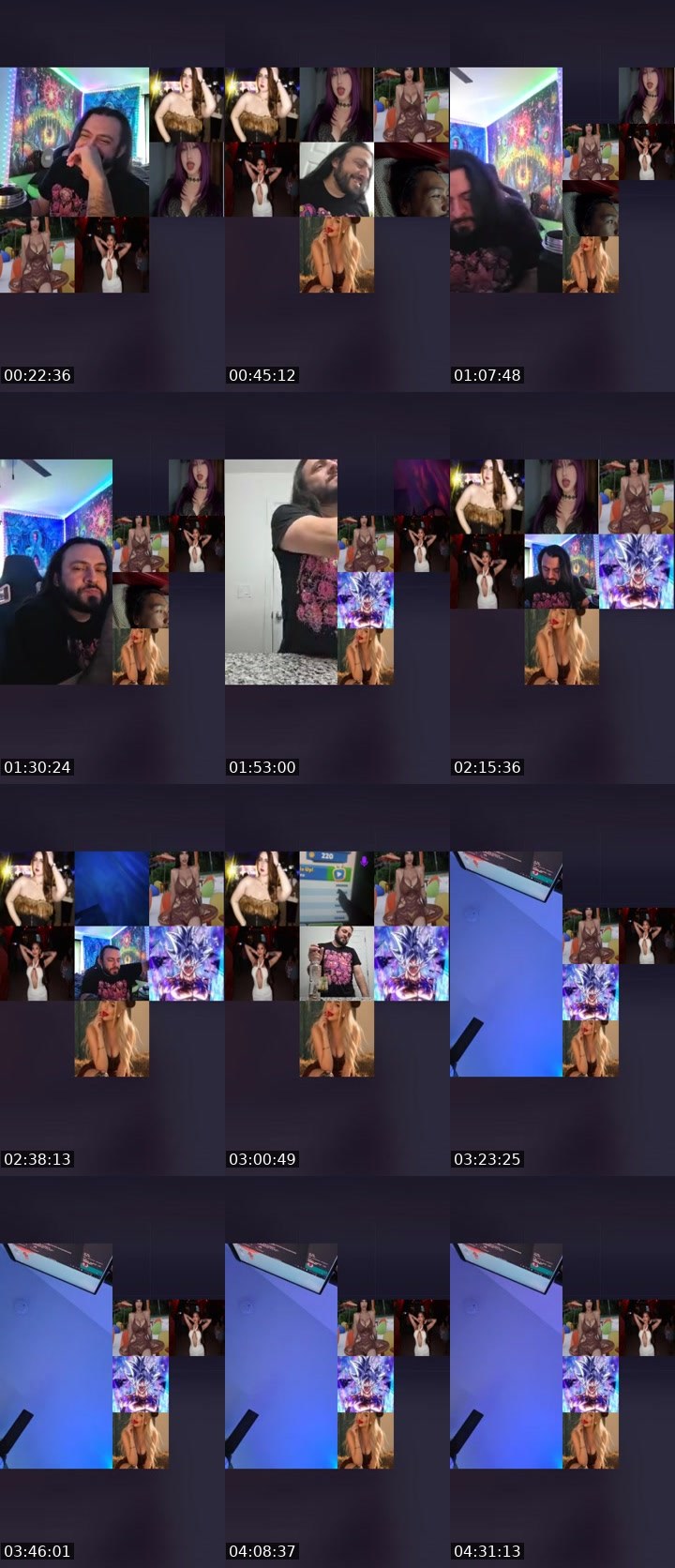 Contact-sheet preview of 𝕃ucas 𝕊corpio's Liveme recording