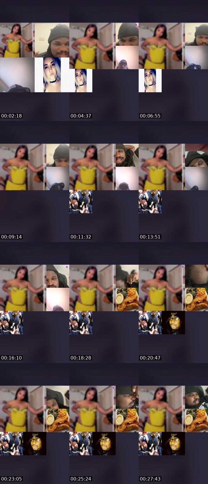 Contact-sheet preview of 🩺 nurse ɪʀʀi 💕👻's Liveme recording