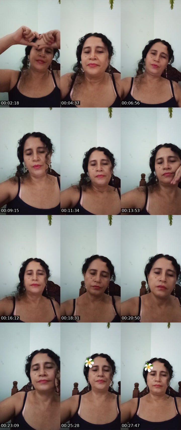 Contact-sheet preview of yan🌸🍫's Liveme recording