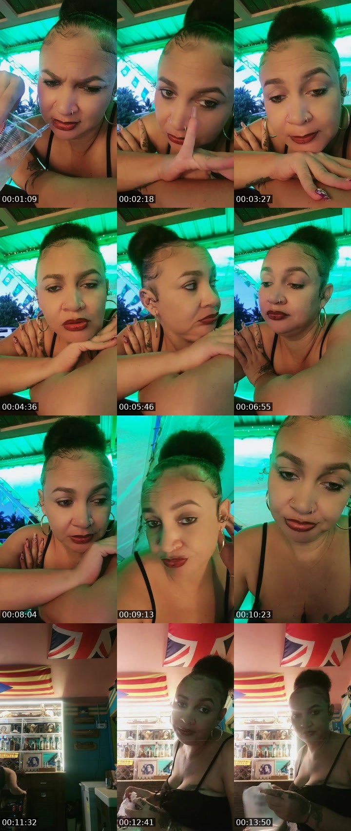 Contact-sheet preview of ✨Exotic Beauty🌺's Liveme recording