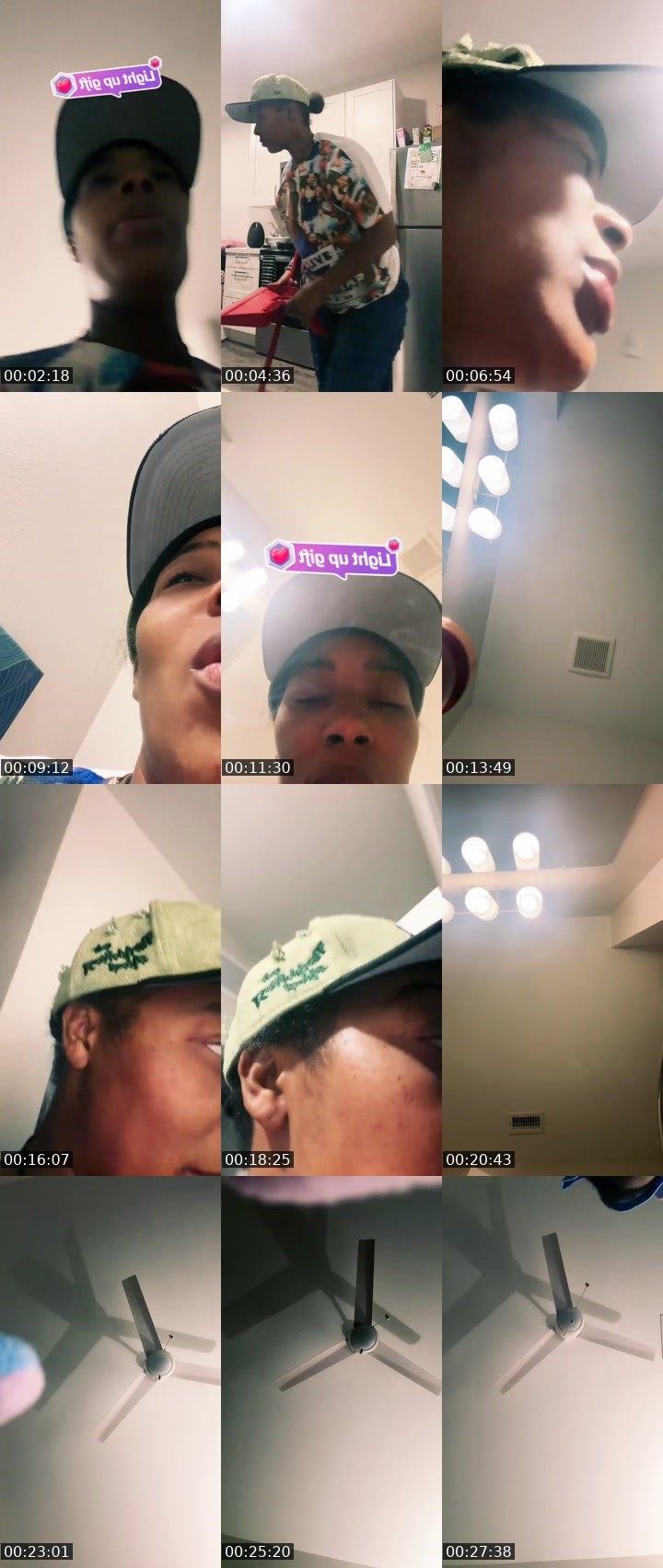 Contact-sheet preview of Fineazz 🎟️'s Liveme recording