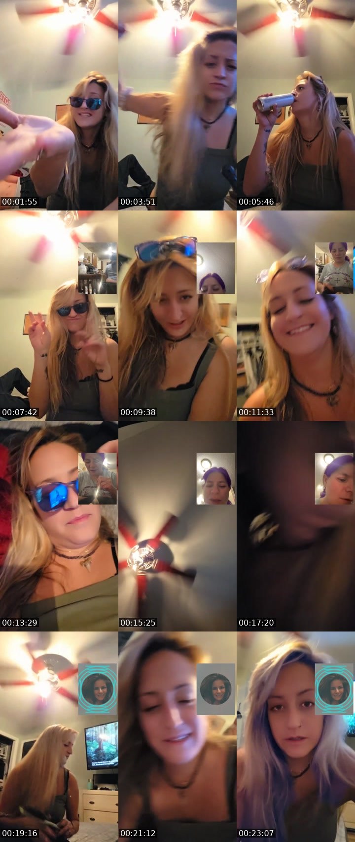 Contact-sheet preview of ap420's Liveme recording