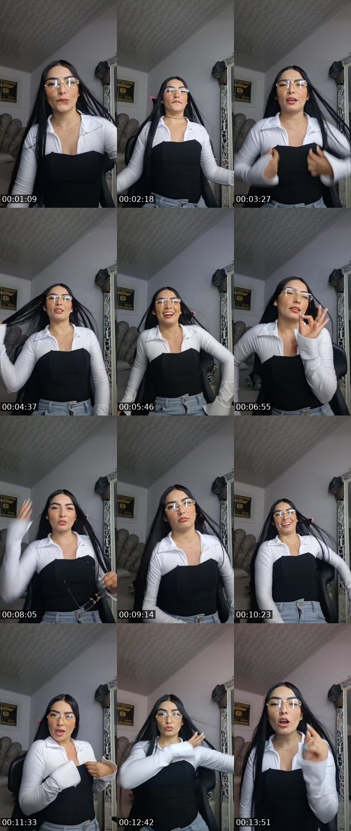Contact-sheet preview of 🫦 flaka 🌈🔆's Liveme recording