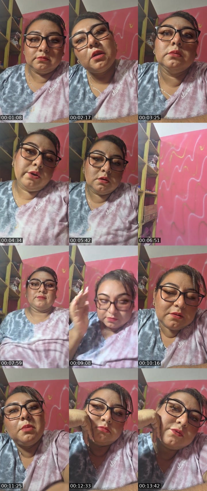 Contact-sheet preview of Yobana's Liveme recording