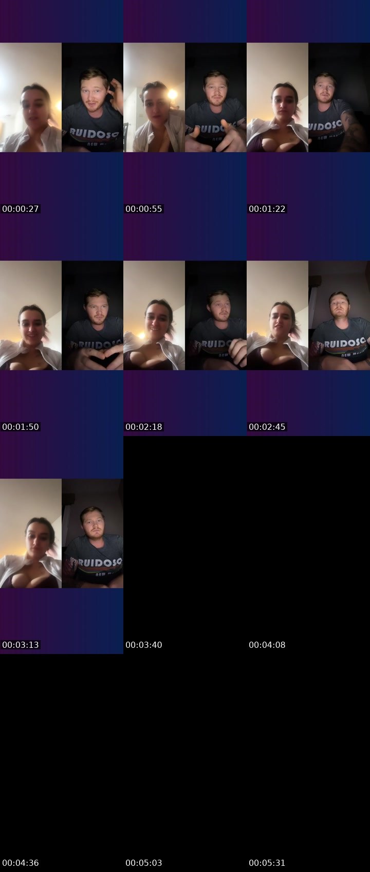 Contact-sheet preview of Livelove-314499365's Liveme recording