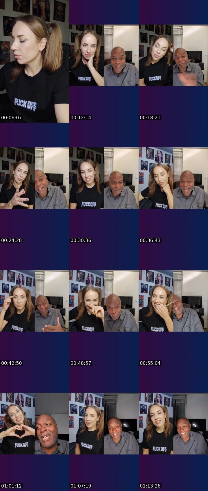 Contact-sheet preview of 💎YULIIA FAKAS's Liveme recording