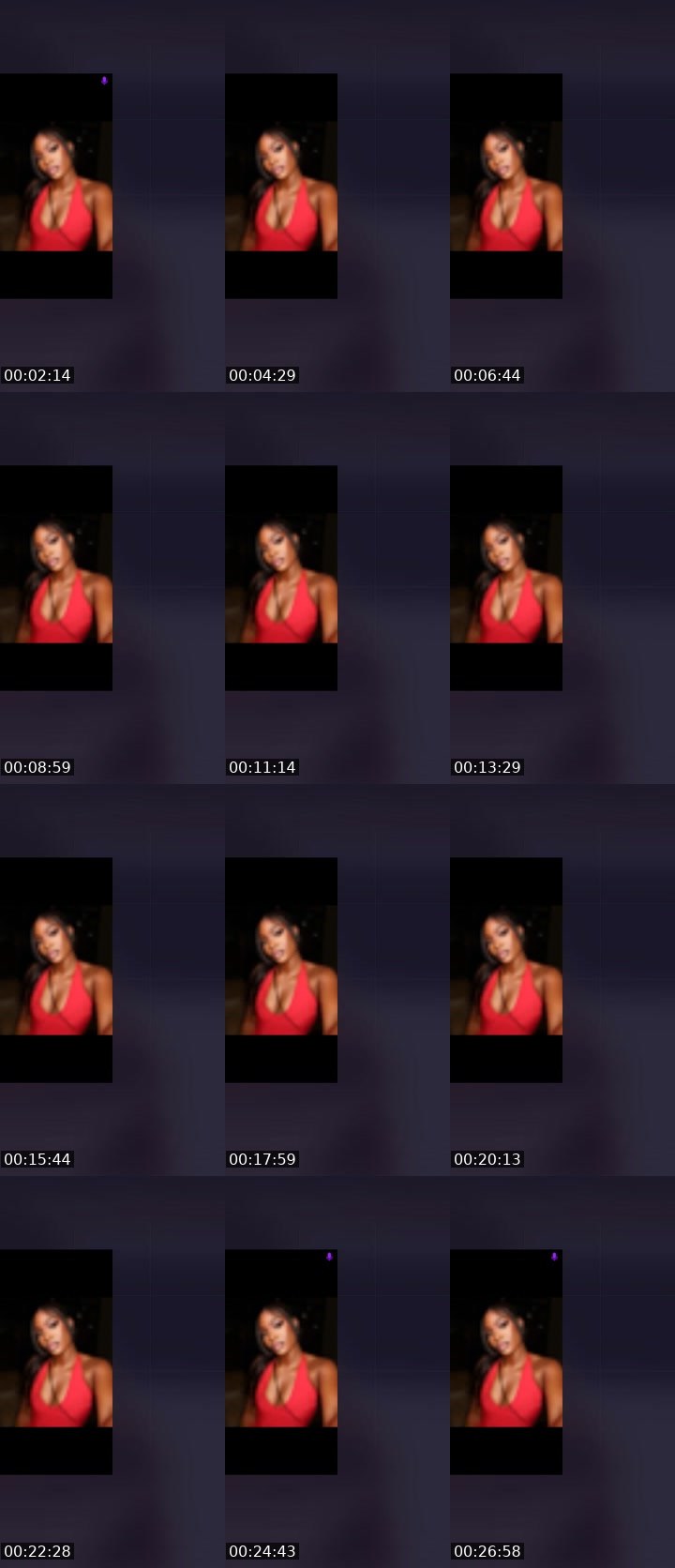 Contact-sheet preview of 8k 🎭NovaBliss⭐️'s Liveme recording