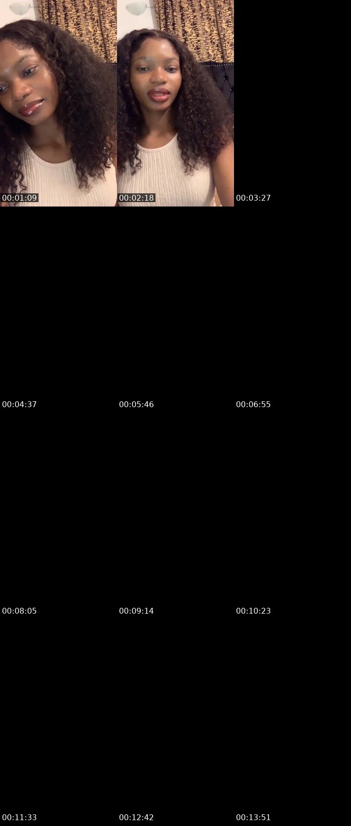 Contact-sheet preview of 🪽Bella Bee🌐's Liveme recording
