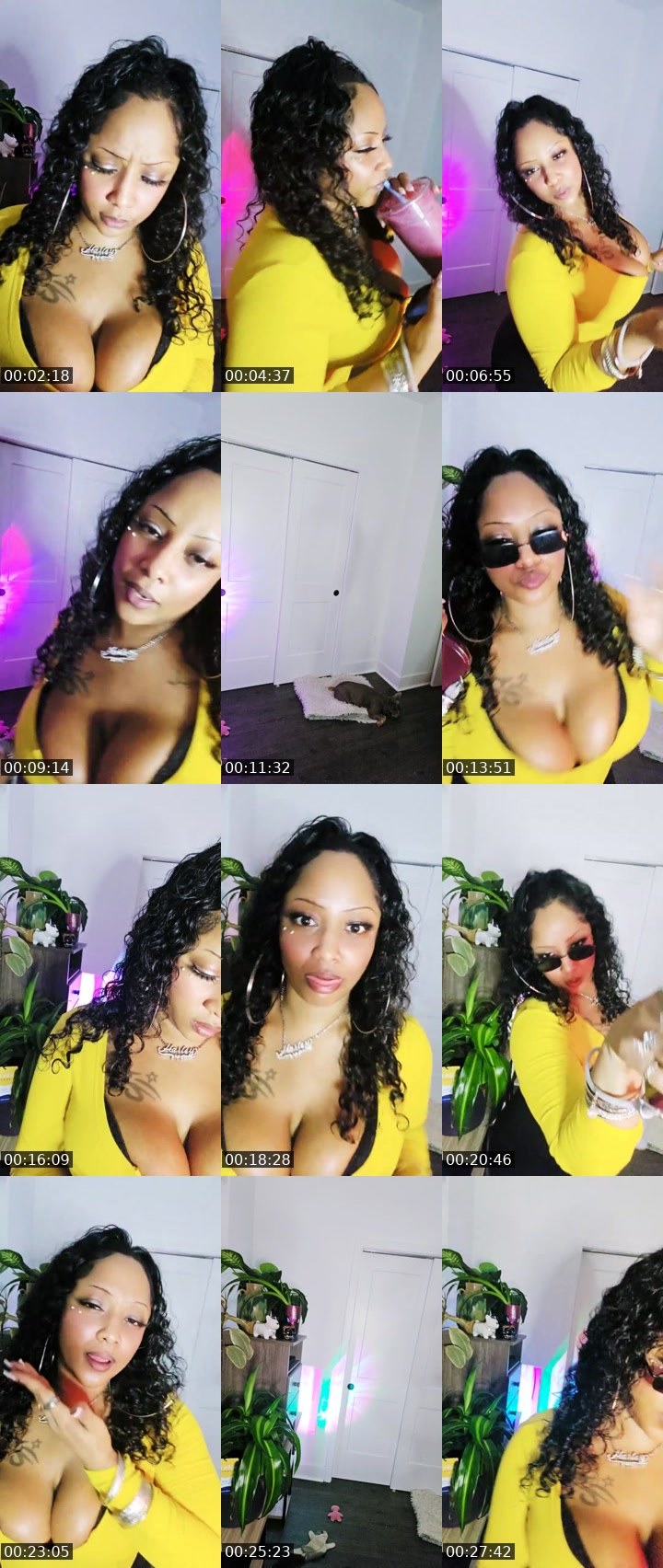 Contact-sheet preview of beautiful💎insaniT's Liveme recording