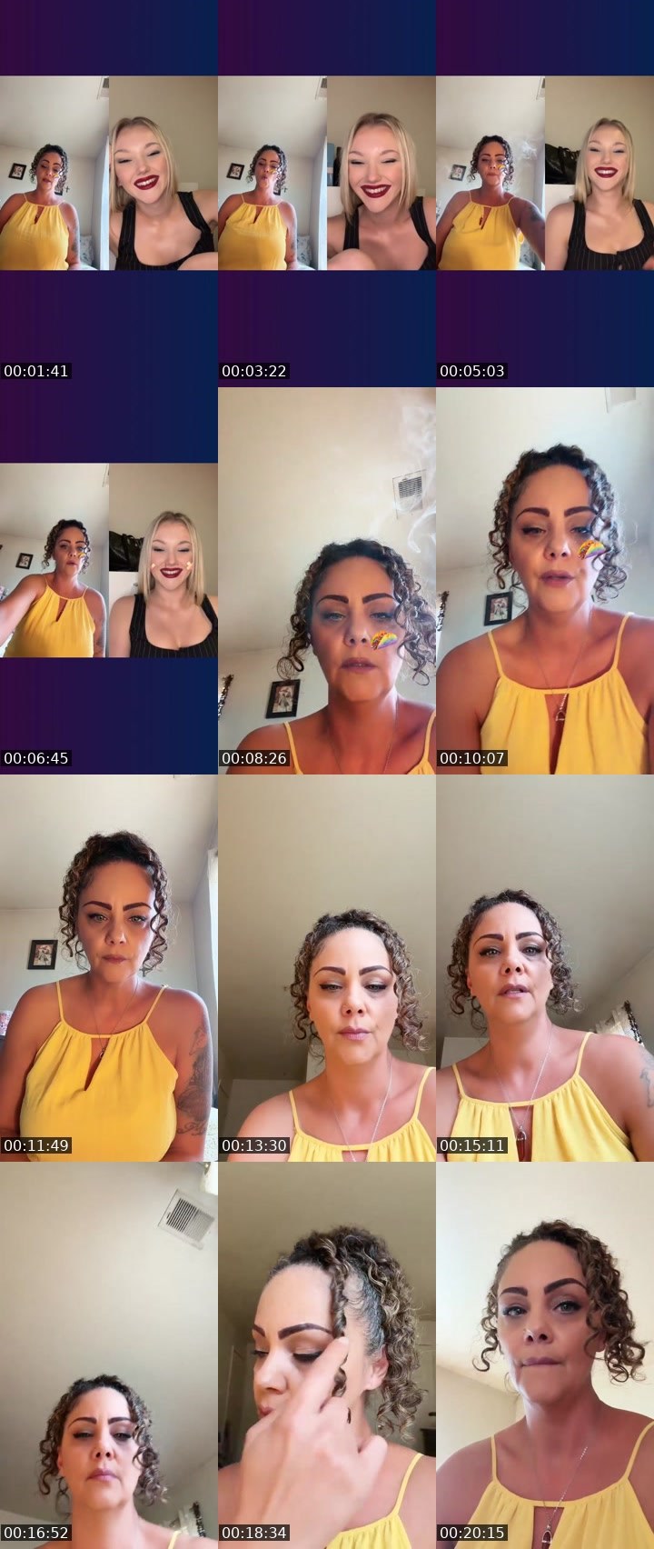 Contact-sheet preview of 🌹CherryDiStallion🫡's Liveme recording