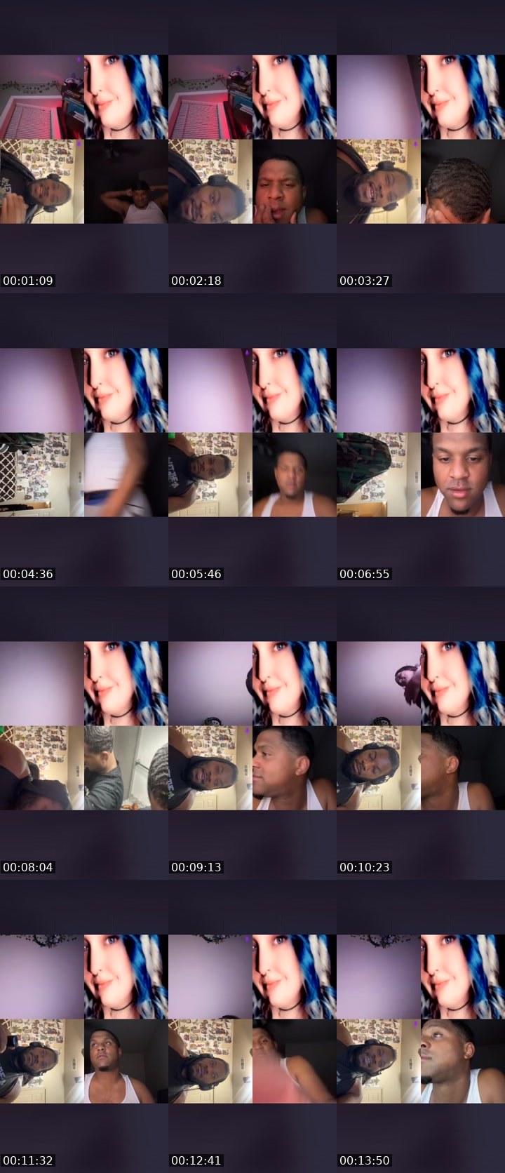Contact-sheet preview of 𝙏ᵃլ🍯's Liveme recording