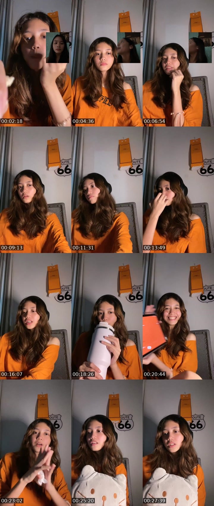 Contact-sheet preview of 👸🏻indie🔮📚's Liveme recording