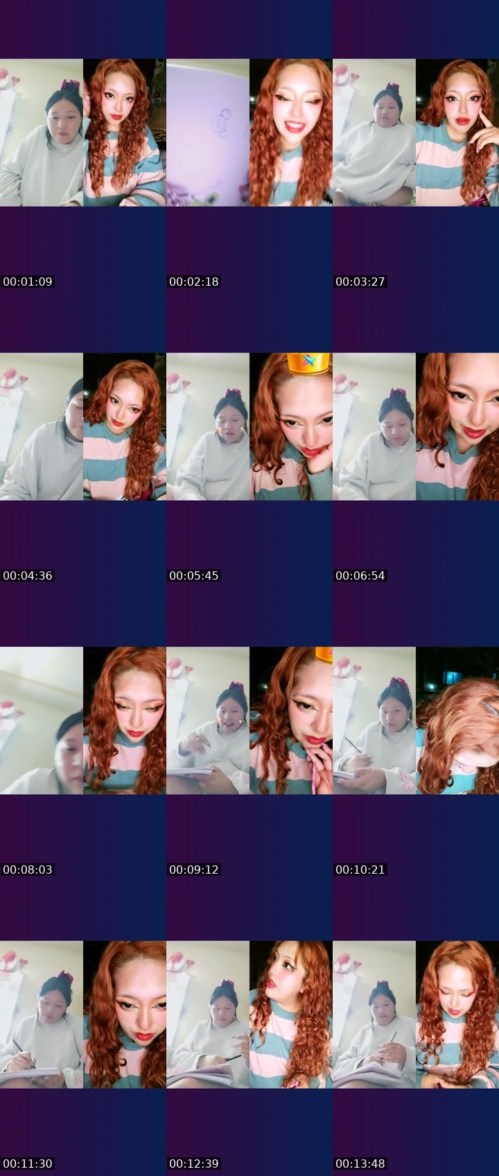 Contact-sheet preview of 💠 Pamcito🌸's Liveme recording