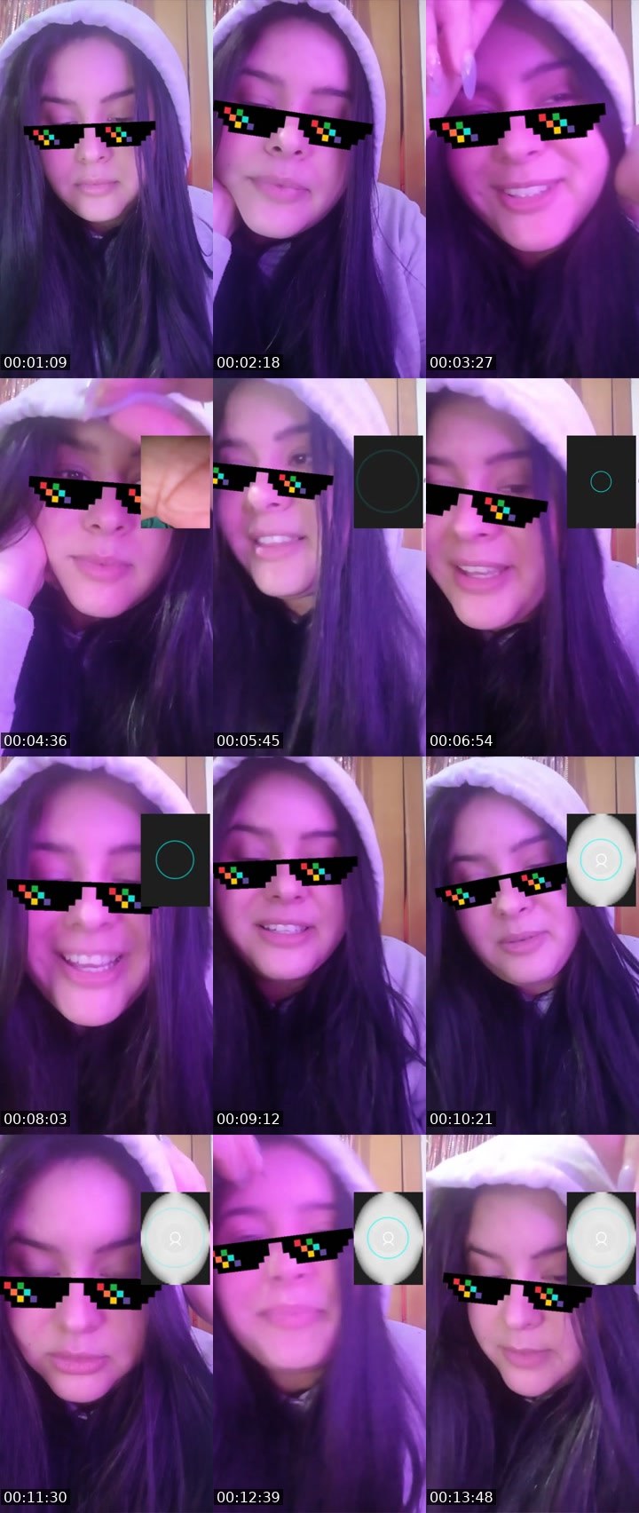 Contact-sheet preview of 💜Marial🪽✨🌋's Liveme recording