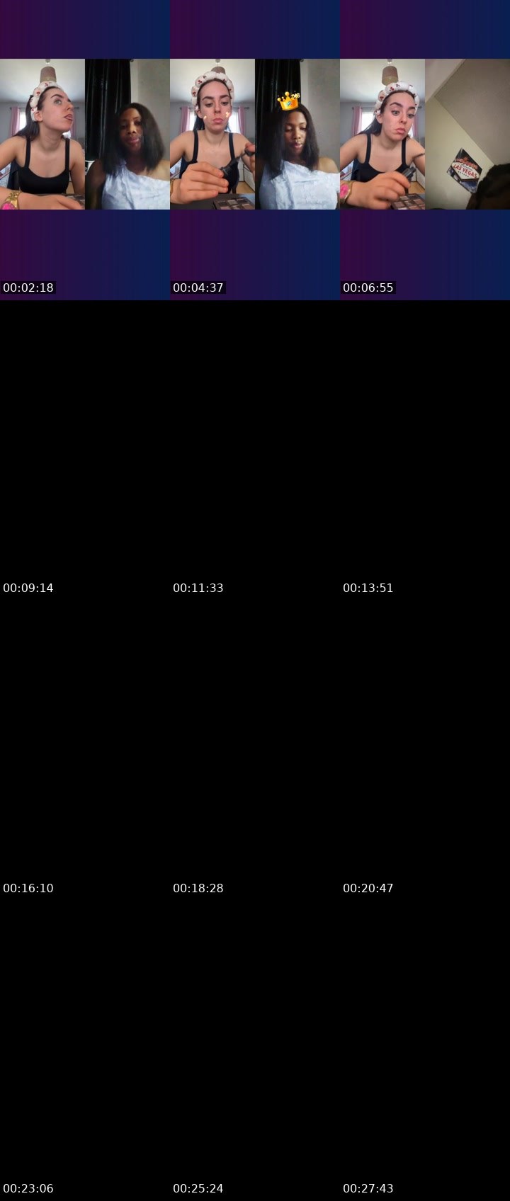 Contact-sheet preview of 🦋 D E B B I E 🦋's Liveme recording