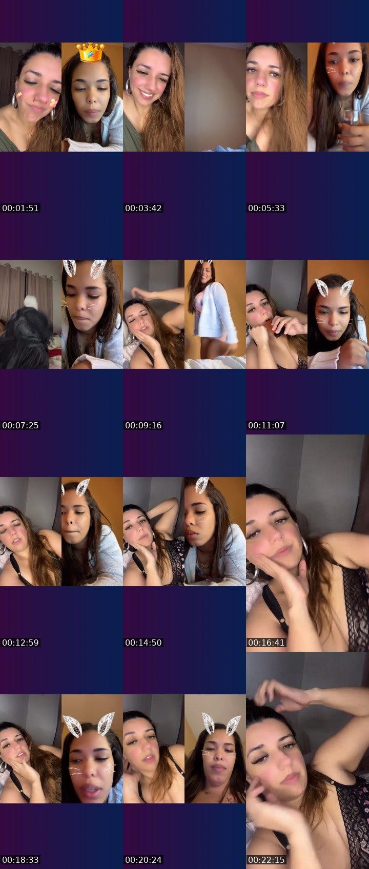 Contact-sheet preview of Line Ribeiro 😎's Liveme recording
