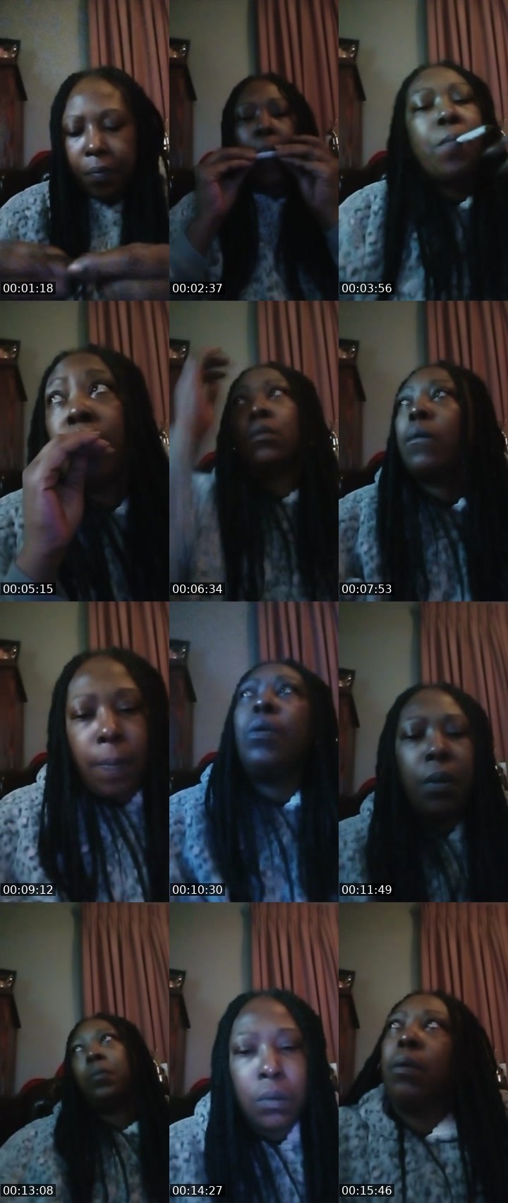 Contact-sheet preview of 😤CHEEF🌐iZM SRT's Liveme recording