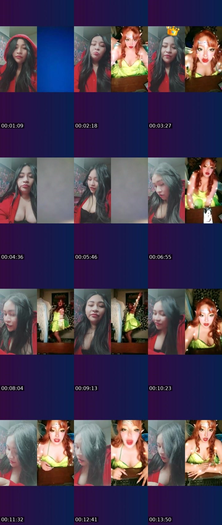 Contact-sheet preview of 💠 Pamcito🌸's Liveme recording