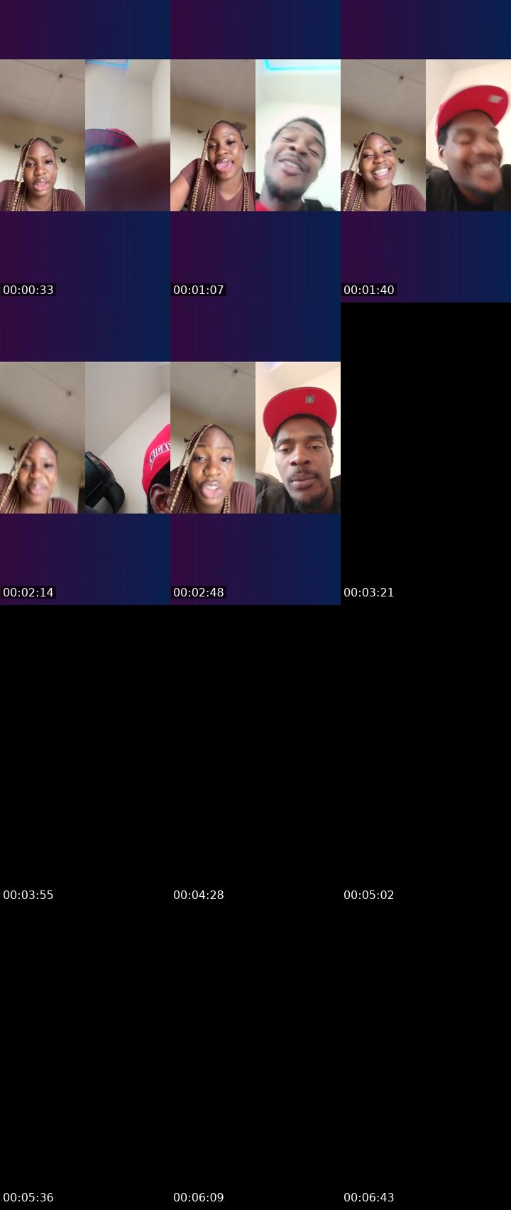 Contact-sheet preview of 8k 🎭NovaBliss⭐️'s Liveme recording