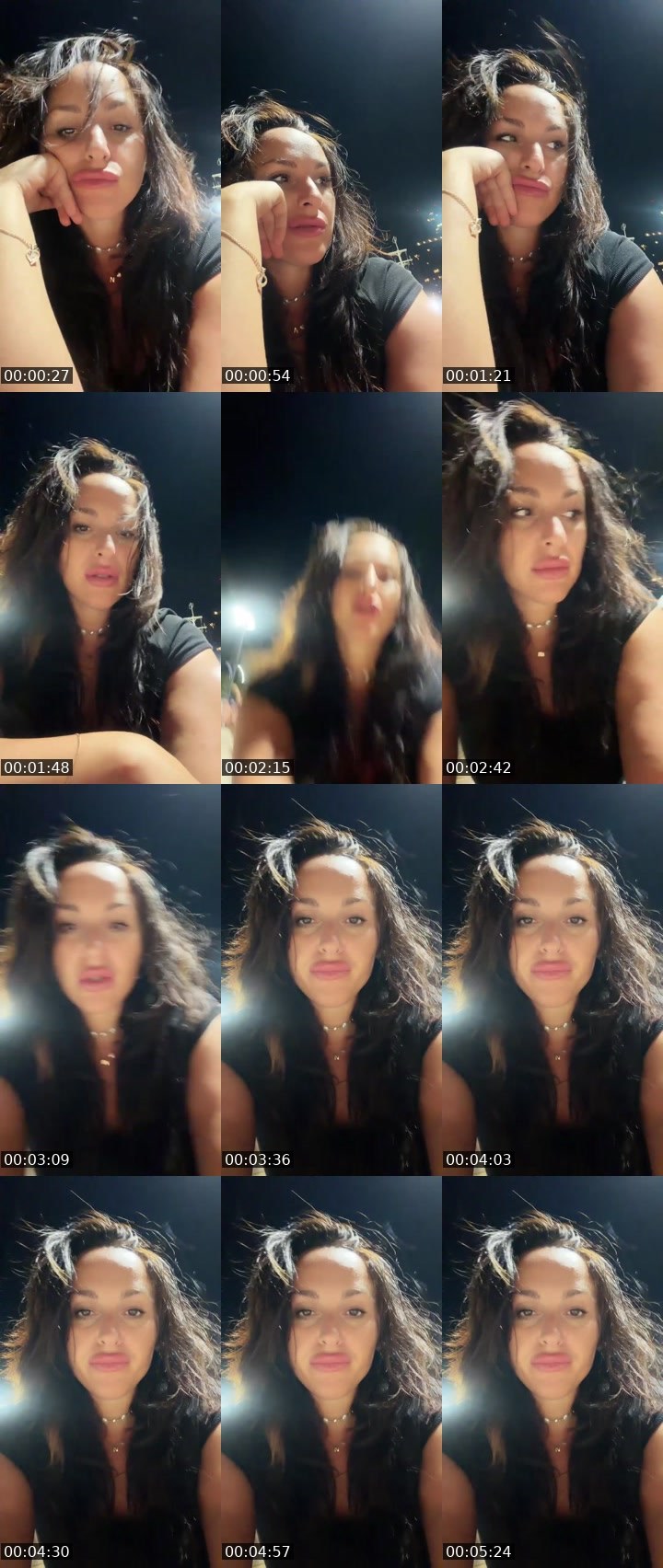 Contact-sheet preview of Miss Nino's Liveme recording