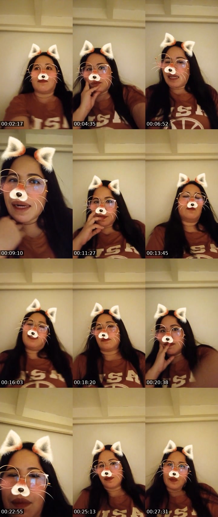 Contact-sheet preview of 🌶Crystal🤔🤔's Liveme recording
