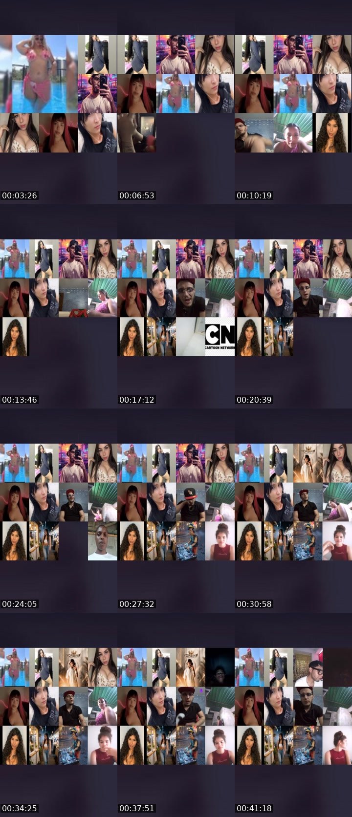 Contact-sheet preview of 👑⃤Queenlinda💎's Liveme recording