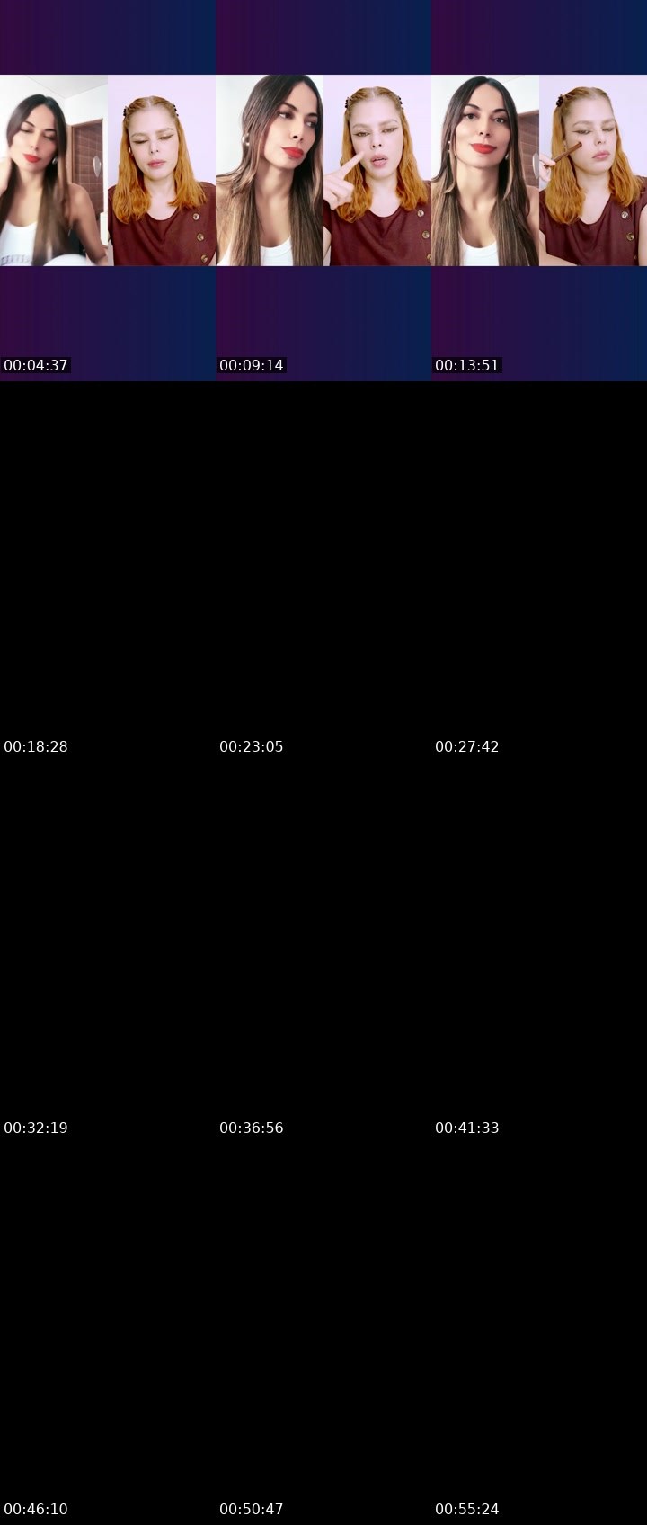 Contact-sheet preview of Maeva 🥂's Liveme recording