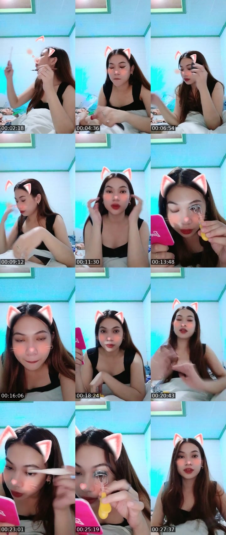 Contact-sheet preview of 𖤍👸Allie🍀's Liveme recording