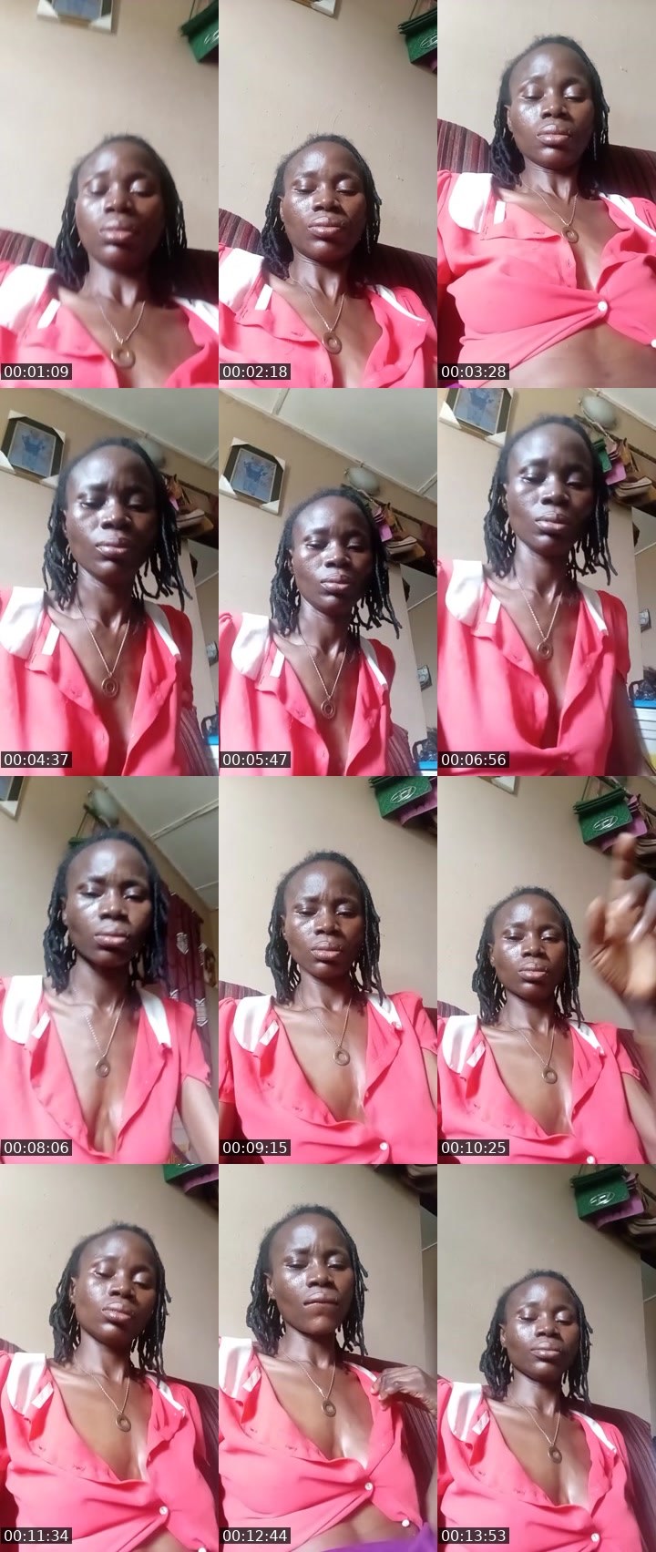 Contact-sheet preview of pretty slim's Liveme recording