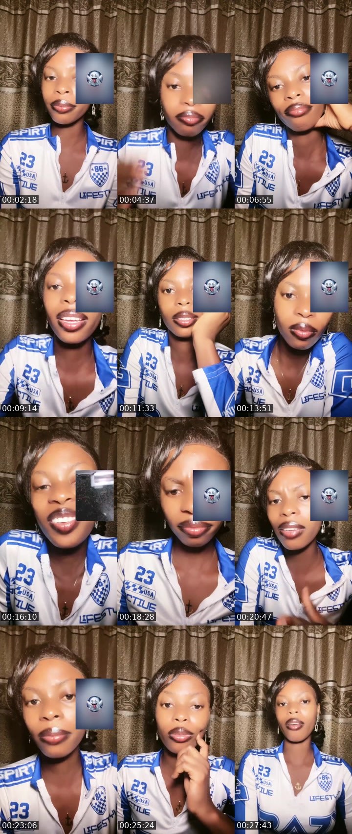 Contact-sheet preview of 𝕄𝕤.𝕎𝕙𝕚𝕕's Liveme recording