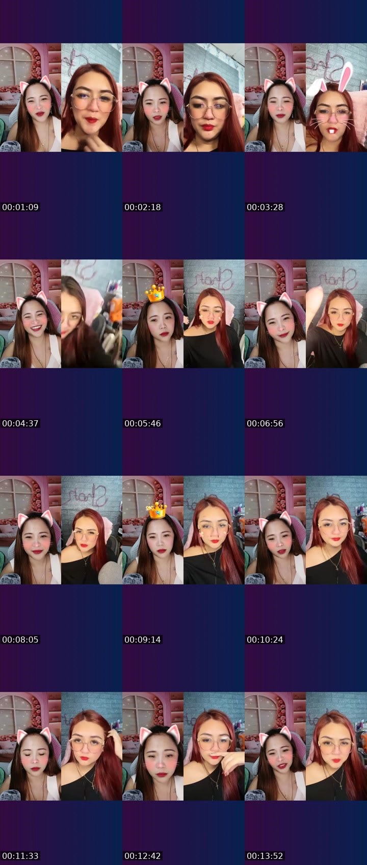 Contact-sheet preview of ✨ Zoey's Liveme recording