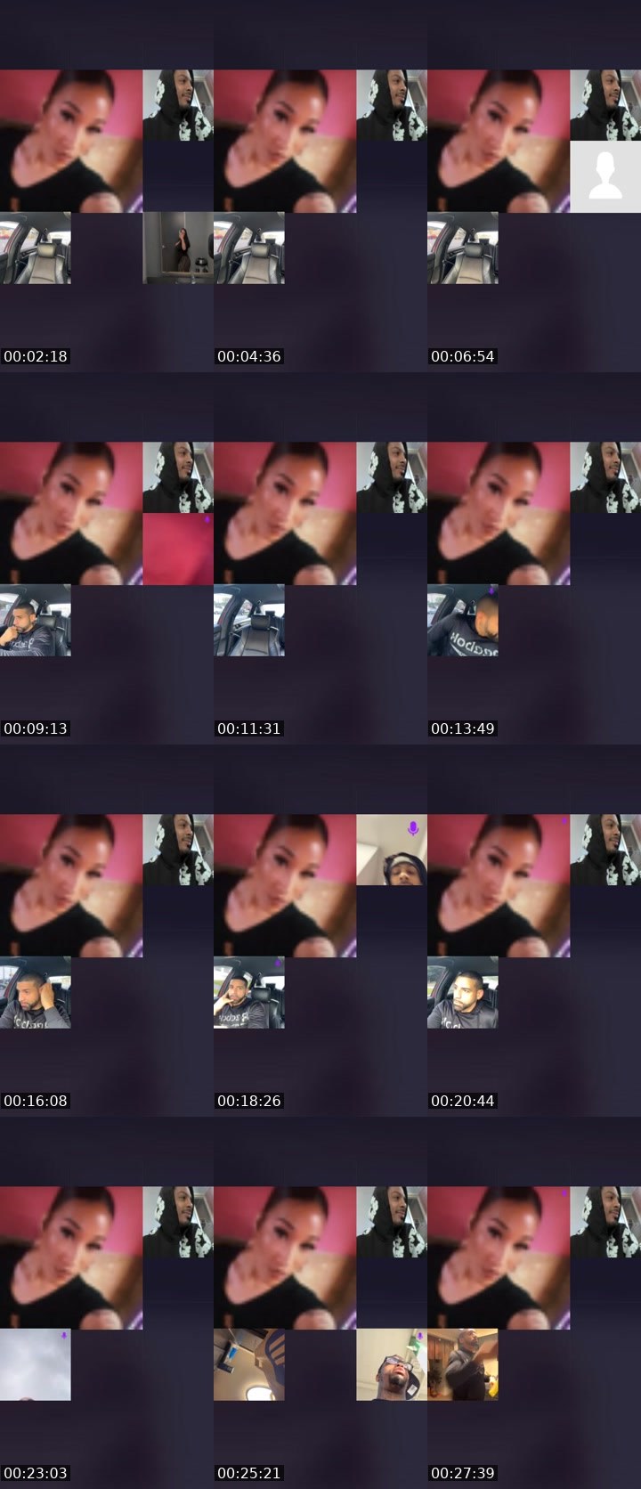 Contact-sheet preview of 𝓙𝓐𝓓𝓐💋's Liveme recording