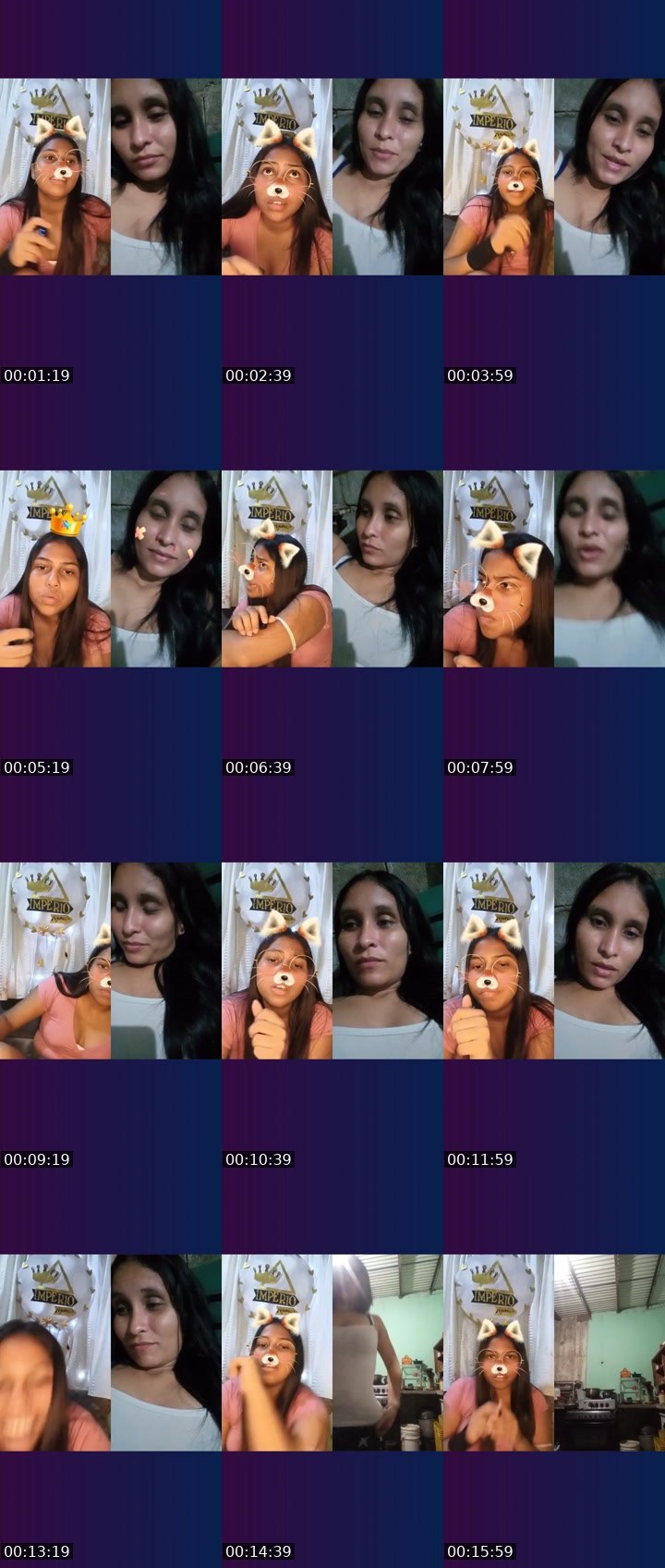 Contact-sheet preview of 👑⃤ Nohely🧸's Liveme recording
