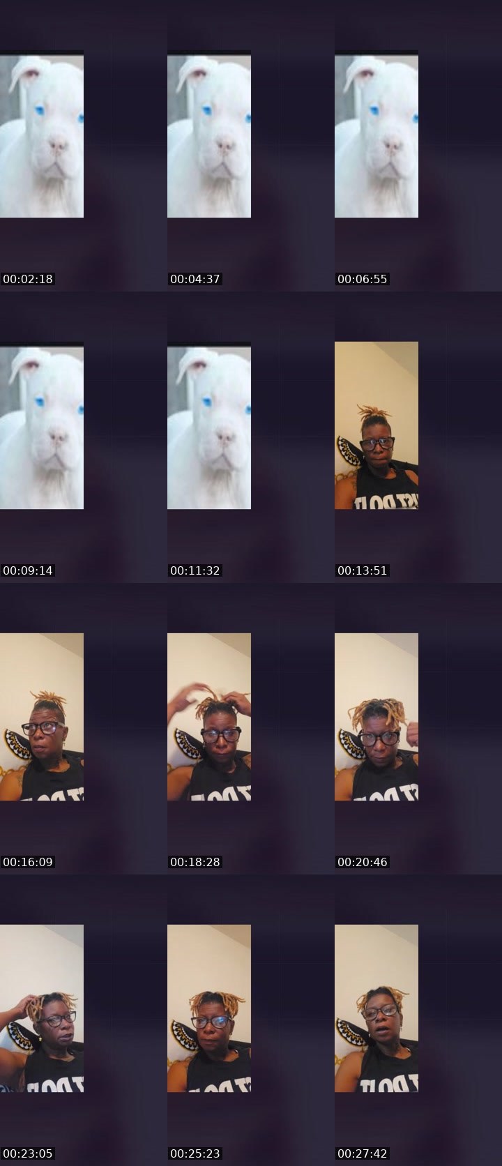 Contact-sheet preview of TROUBLE🏳️‍🌈's Liveme recording