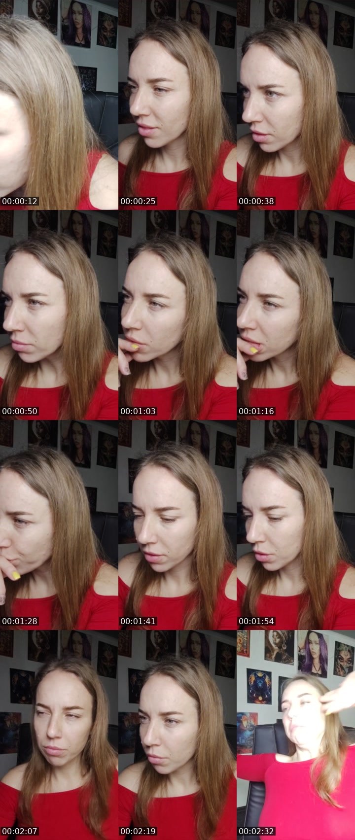 Contact-sheet preview of 29k💎YULIIA FAKAS's Liveme recording