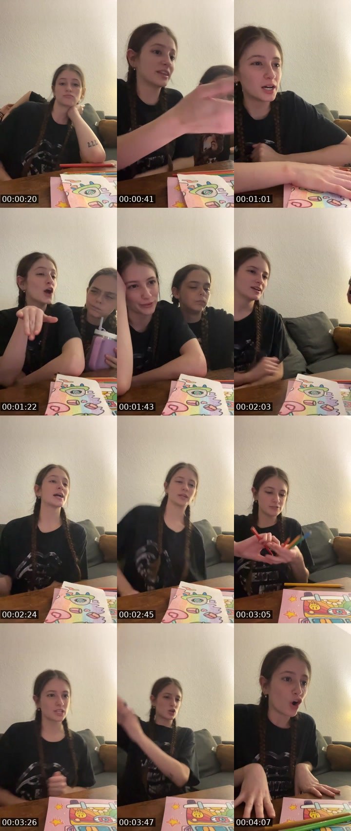 Contact-sheet preview of Allison420's Liveme recording