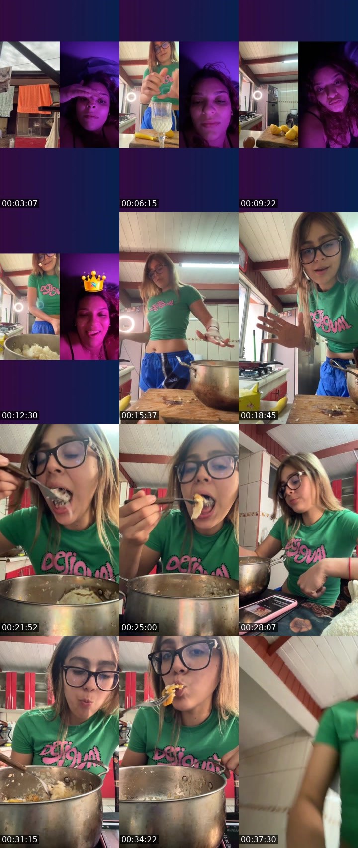 Contact-sheet preview of 🩵JARY🏵️'s Liveme recording