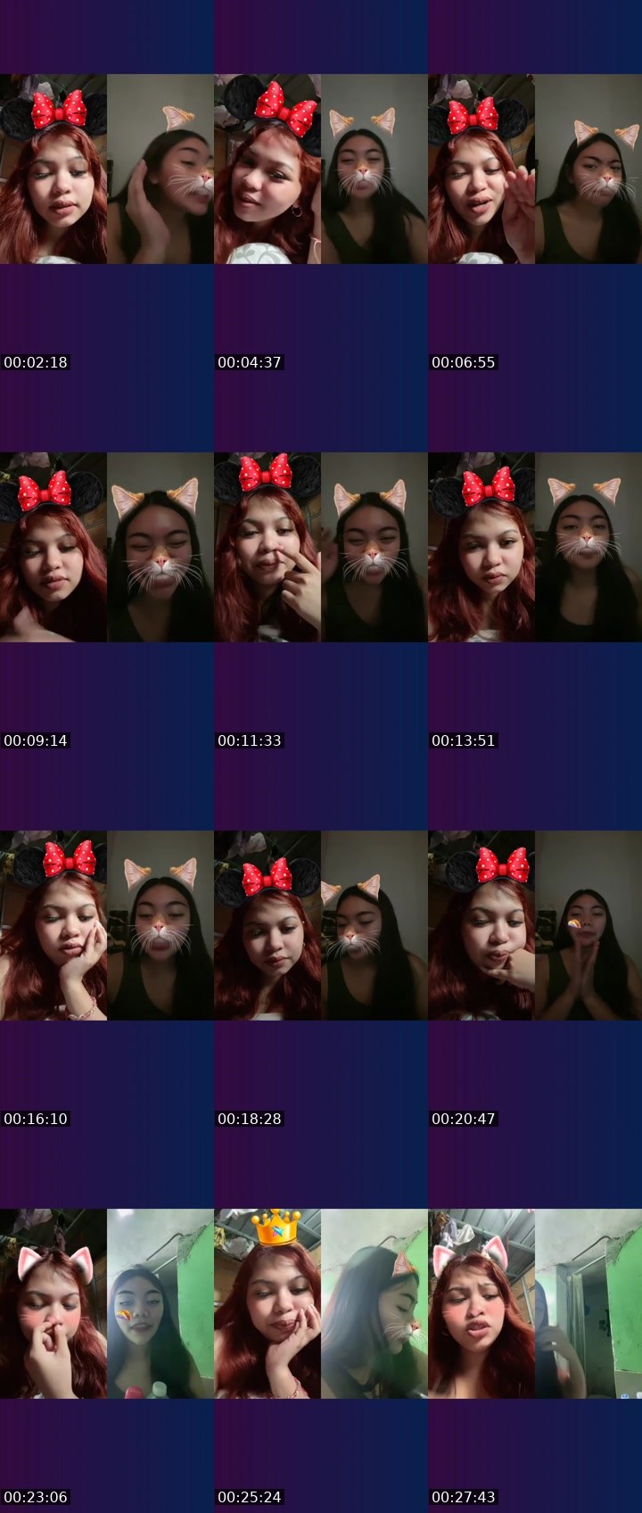 Contact-sheet preview of ♛ ₚₕ Rich✨🐦‍⬛'s Liveme recording
