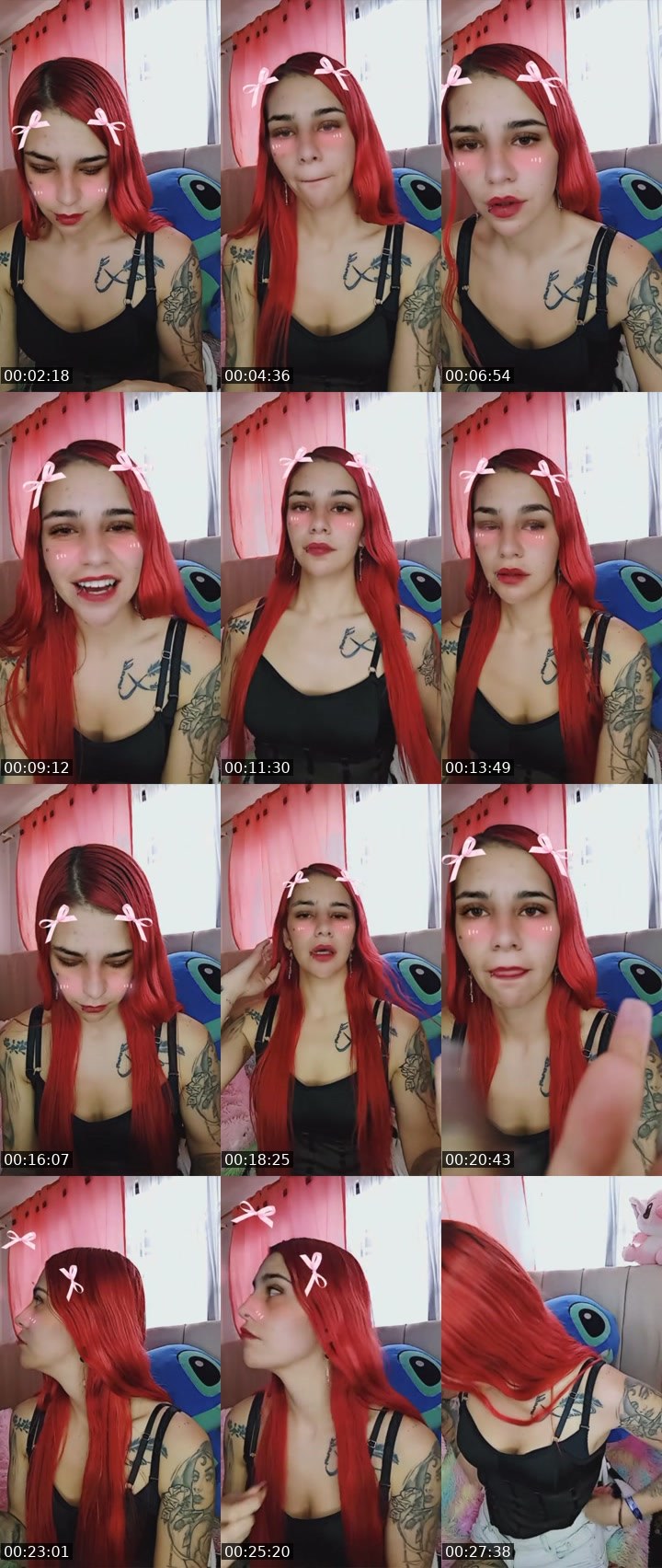Contact-sheet preview of 🌐𝒜zulita🧸✨'s Liveme recording