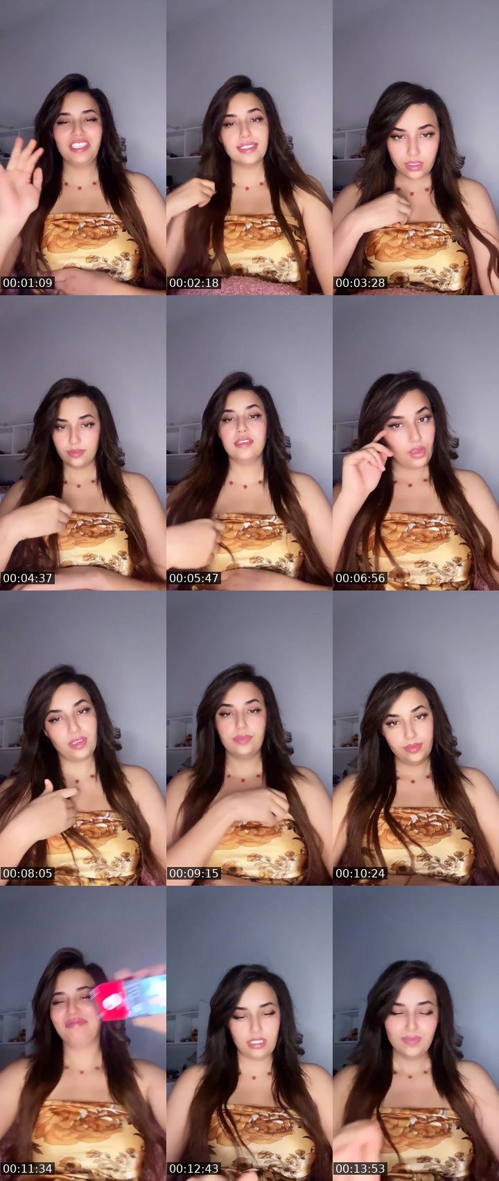Contact-sheet preview of Dhekra👑's Liveme recording