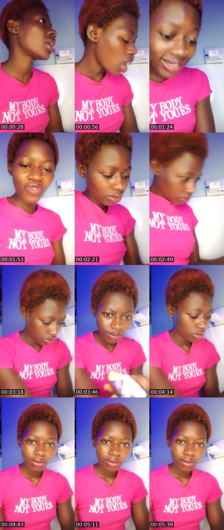 Contact-sheet preview of bhagyamelish🎯's Liveme recording