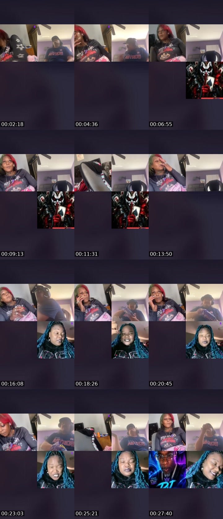 Contact-sheet preview of Snatch꧁꧂b💰ddie💨🧈's Liveme recording