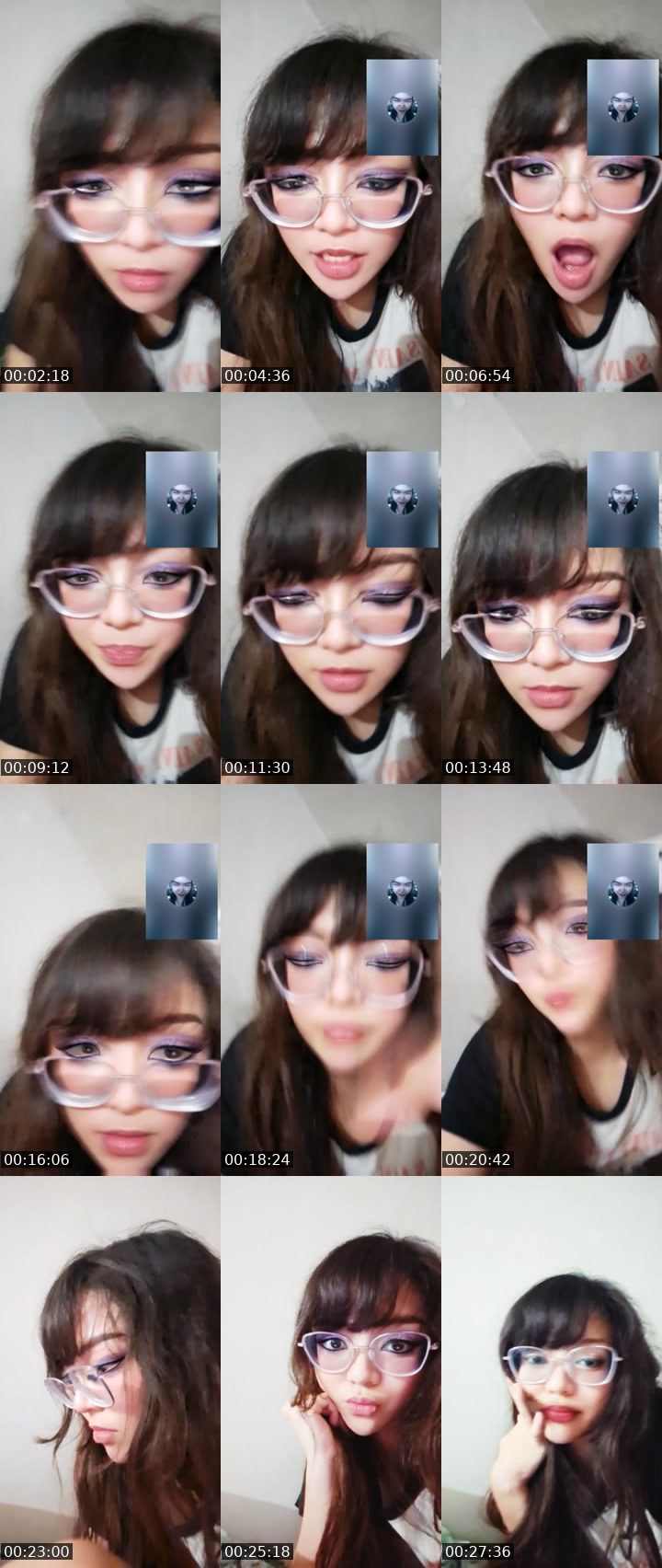 Contact-sheet preview of 👸charastelle 🔮's Liveme recording