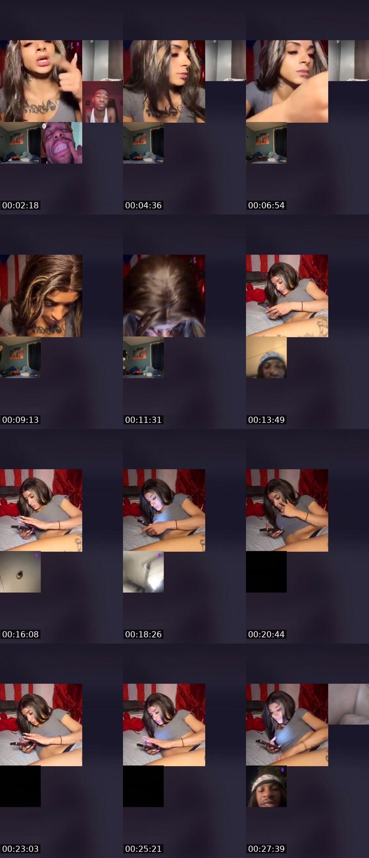 Contact-sheet preview of 💨ĐɆ₴₴łɆ฿₳฿ł🥂's Liveme recording