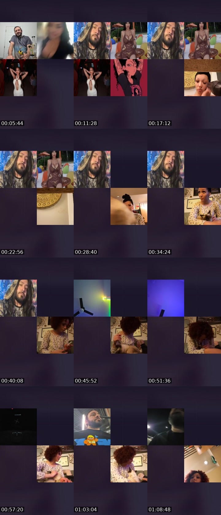 Contact-sheet preview of 𝕃ucas 𝕊corpio's Liveme recording