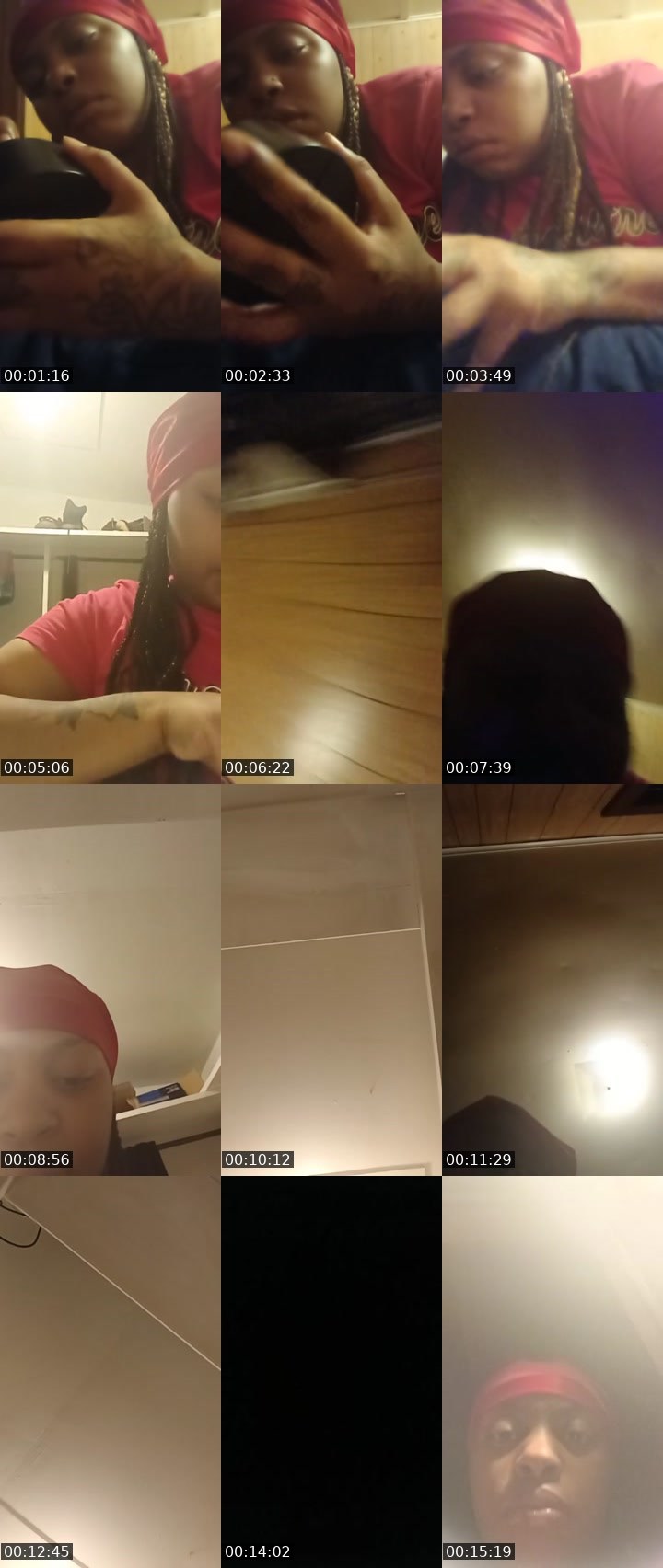 Contact-sheet preview of Honeyyredz's Liveme recording