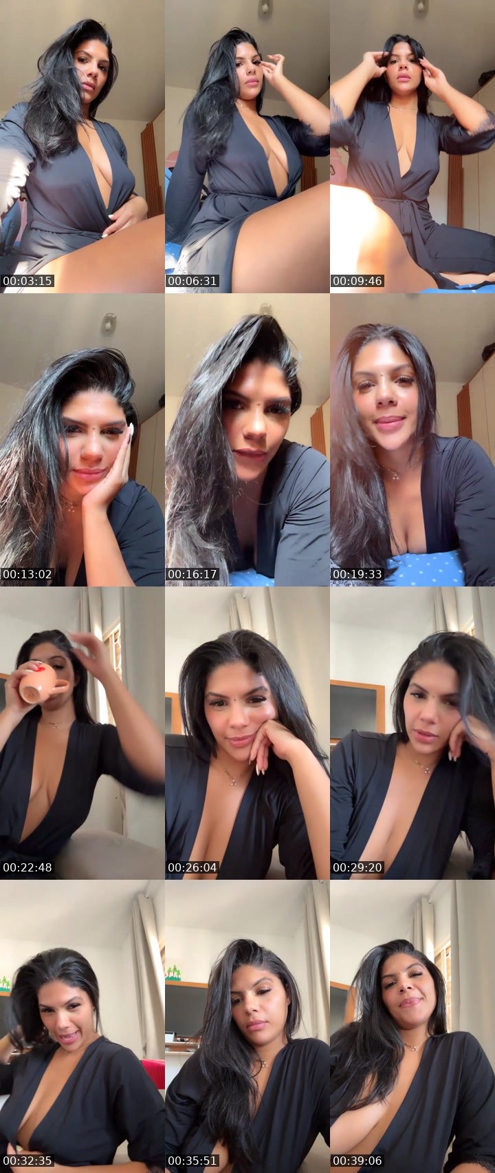 Contact-sheet preview of Bella🌊👄's Liveme recording