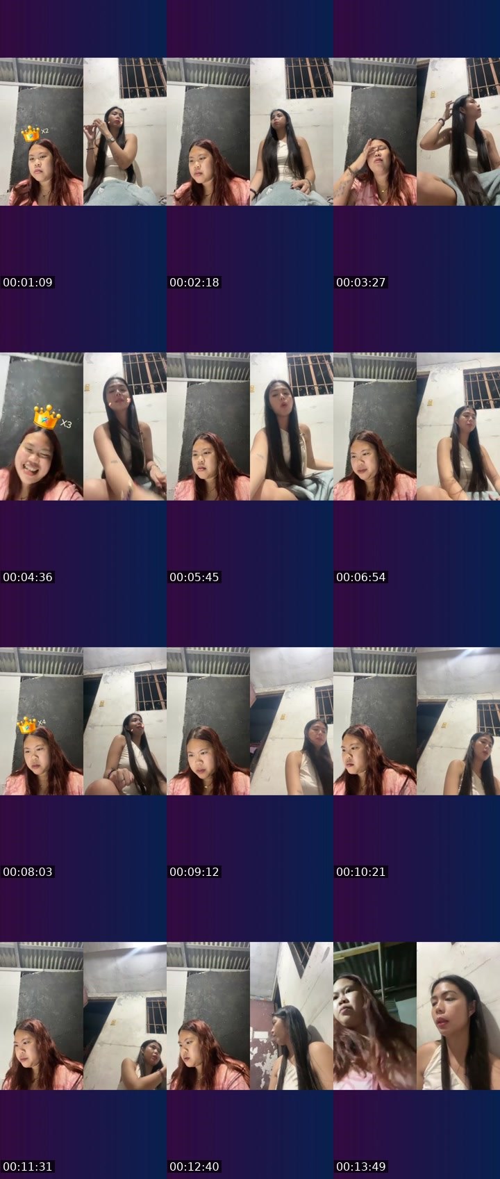 Contact-sheet preview of 👸🏻Asya.☘️'s Liveme recording