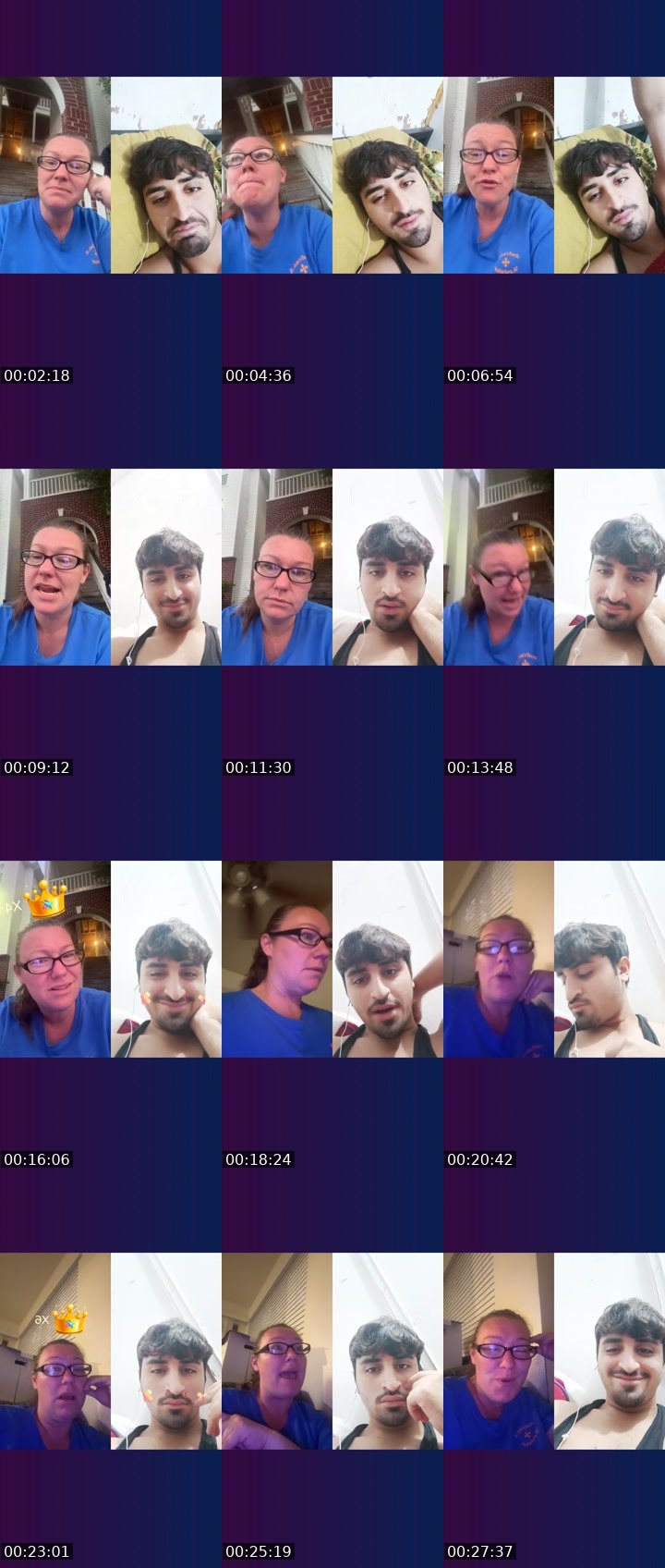 Contact-sheet preview of AmberSmith91's Liveme recording